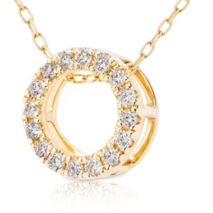 Złota celebrytka 585 z diamentami 0,09ct