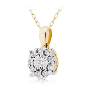 Złota zawieszka 585 z diamentami 0,07ct
