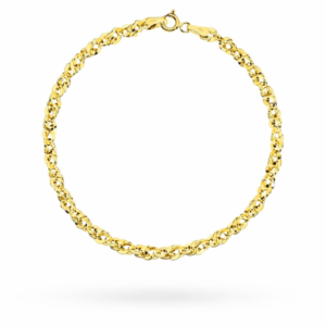 Bransoletka złota - splot IRYDIA