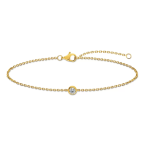 Bransoletka złota 585 z diamentem 0,1ct
