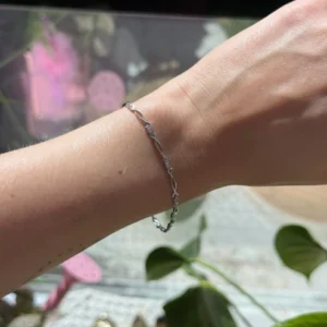 Złota bransoletka 585 z diamentami 0,11ct